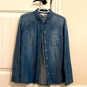 Old Navy Denim Blouse Size M
